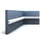 Orac Decor PX103 Axxent Profilleiste Wand Rahmen Dekor Element 2 m 200 cm x 2,5 cm x 1,2 cm Weiß