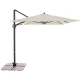 Doppler Pendelschirm myZone AX ca. 320 cm x 240 cm Natur 8-teilig