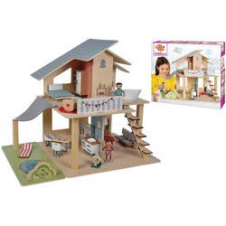 Puppenhaus, Holz, Kunststoff, Kiefer, 42.5x32.5x10 cm, Spielzeug, Kinderspielzeug, Puppen & Puppenzubehör, Puppenhäuser