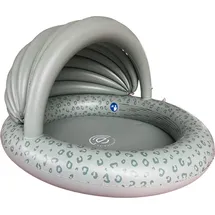 Swim Essentials Swimming Pool 100 cm Grün Leopard Vordach 100 x H: x 77