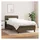 vidaXL Boxspringbett 100 x 200 cm Dunkelbraun