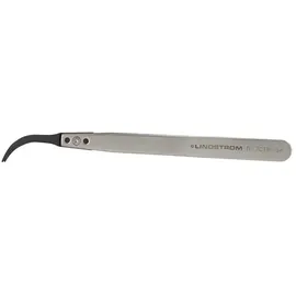 Lindstrom Pinzette Flach, gebogen 130 mm