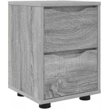 vidaXL Nachtschrank Graues Sonoma 30,5 x 30 x 43 cm Grau