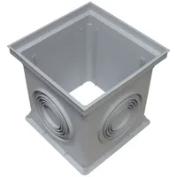 Marley Einlaufschacht ohne Boden 300x300mm Schachtaufsatz Hofablauf Gully Bodenablauf Ablauf