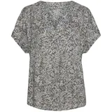 VIVANCE Kurzarmbluse grau 40/42