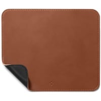 Spigen Mauspad aus Velo Vegan PU Leder Gaming Mousepad mit Anti-Rutsch-Gummimatte - Braun