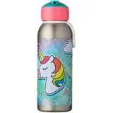 Mepal Thermoflasche Flip-Up Campus Einhorn, Mehrfarbig