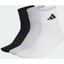 adidas Thin&Light Sportswear Ankle Socken 3er Pack Grau/Weiß/Schwarz 37-39