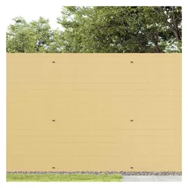 vidaXL Gartenzaun Doppelseitig 180 x 300 cm Gelb Kunststoff
