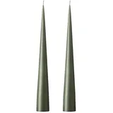ester & erik a/s ester & erik Kegel Kerze 37 cm, 2er Set green soil