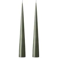 ester & erik a/s ester & erik Kegel Kerze 37 cm, 2er Set green soil
