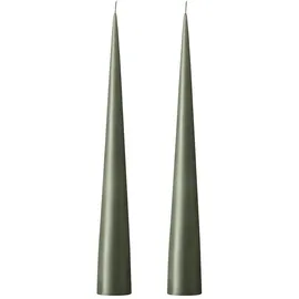 ester & erik a/s ester & erik Kegel Kerze 37 cm, 2er Set green soil