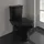 Villeroy & Boch Hommage Stand-WC mit WC-Sitz Pure Black CeramicPlus