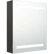 vidaXL LED-Bad-Spiegelschrank 50 cm anthrazit
