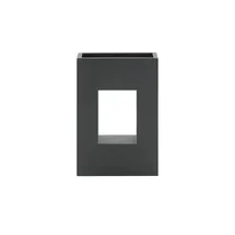 Möbel Kraft Blumenkübel 38 x 18 x 55 cm Schwarz