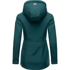 Ragwear Damen Sotfshelljacke Übergangsjacke mit Teddyfleece-Kapuze Yba Intl Dark Green22 Gr. XXL - XXL