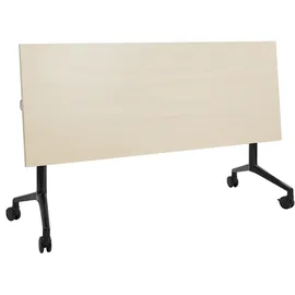 Beliani Zusammenklappbarer Schreibtisch Cavi 160 cm) 60 cm mit Rädern
