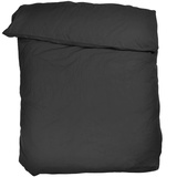 Zoeppritz Bettdeckenbezug aus Perkal - charcoal - 135x200 cm,