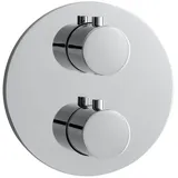 Herzbach Design new Duschthermostat round für 2 Verbraucher Chrom 11.503050.1.01