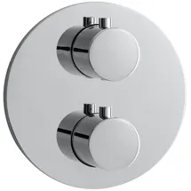Herzbach Design new Duschthermostat round für 2 Verbraucher Chrom 11.503050.1.01