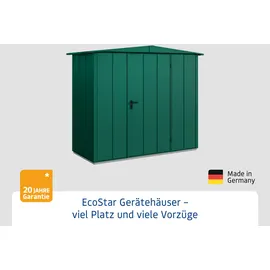 Hörmann Elegant-S Gerätehaus 2,38 x 1,08 m Moosgrün