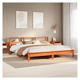 vidaXL Massivholzbett 180 x 200 cm Braun