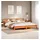vidaXL Massivholzbett 180 x 200 cm Braun