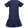 blue seven Jerseykleid BLUE SEVEN, Mädchen, Gr. 128, blau dk blau), 100% Baumwolle, bedruckt, unifarben, Basic knieumspielend, Rundhals, Kleider Jerseykleid