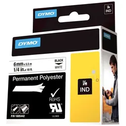 Dymo Rhino Permanent Polyester - Polyester - permanenter Klebstoff - Schwarz auf