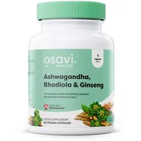 Osavi Ashwagandha Rhodiola & Ginseng Kapseln 60 St.