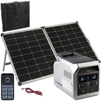 revolt Powerstation & Solar-Generator 1.200 Watt mit Solarpanel 240 Watt