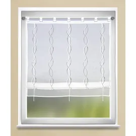 Neusser Collection Bändchenrollo Simone weiß-grau, 100 x 140 cm