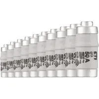 ETI 002212004 D02-Schmelzeinsätze 400V 50A, 10Stück, 250VDC / 400VAC, grau