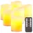 Britesta 6er-Set dimmbare LED-Echtwachskerzen mit Fernbedienung, je 7,5 x 10 cm