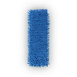 Bestlivings Ersatzbezug ( Blau ) für Bodenwischer 40cm - Microfaser Chenille Wischbezug, für alle gängigen Klapphalter - Flachwischer Bezug für alle Bodenarten