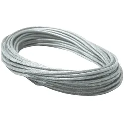 Paulmann Seil-Zubehör, Spannseil isoliert, 12m, 6mm2 Klar 979047