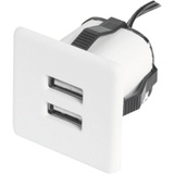 Furnika 10.05.13.4 USB-Steckdose für Handyladegeräte AE31-255, ohne Stromversorgung, weiß