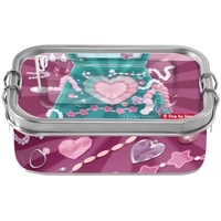 Step By Step Edelstahl-Lunchbox Glitter Heart Hazle