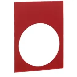 Schneider Electric ZB2BY2101 Bezeichnungsschild, 30x40mm, 1 schwarze Seite, 1 rote Seite, neutral  - 10 Stück
