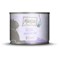 MjAMjAM 6x200g MjAMjAM Kitten vorzügliches Kalb mit Lachsöl Katzenfutter nass