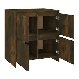 vidaXL Sideboard Räuchereiche 70x41x75 cm Holzwerkstoff