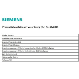 Siemens HB234A0S0