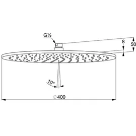 Kludi A-qa Kopfbrause 400 mm (6434087-00)