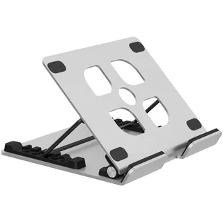 Ergonomischer 5-Engel-Computerständer, leicht, Aluminium, Laptop-Halterung für mit Lüftungsschlitz, um Laptop zu erhöhen, 20,3–45,7 cm (8 - 18 Zoll), faltbarer Tablet-Ständer, verstellbar, tragbar,