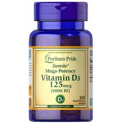 Vitamin D3 125 mcg (5000 IU) 100 schnell freisetzende Weichgelkapseln