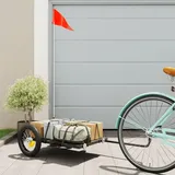 vidaXL Fahrradlastenanhänger schwarz