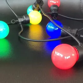 Lumi Jardin Lichterkette grau 5,7 m 10 Glühbirnen