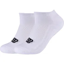 SKECHERS Sportsocken Unisex 2PPK Basic Cushioned Sneaker Socks weiß 39/42