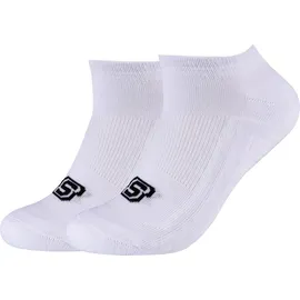 SKECHERS Sportsocken Unisex 2PPK Basic Cushioned Sneaker Socks weiß 39/42