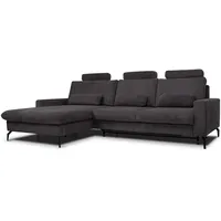 VitaliSpa Sofa, L Form Beata, Anthrazit, 302 x 180